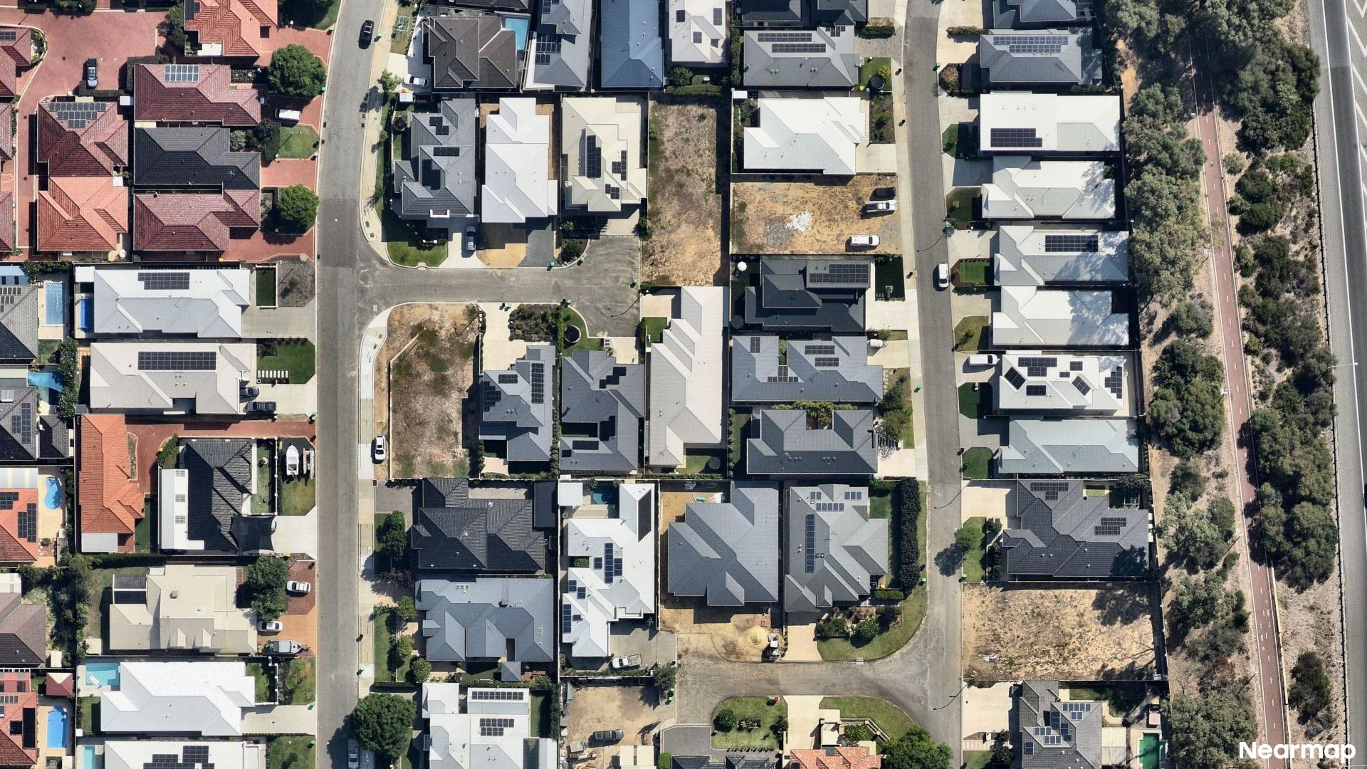 Vertical aerial view
