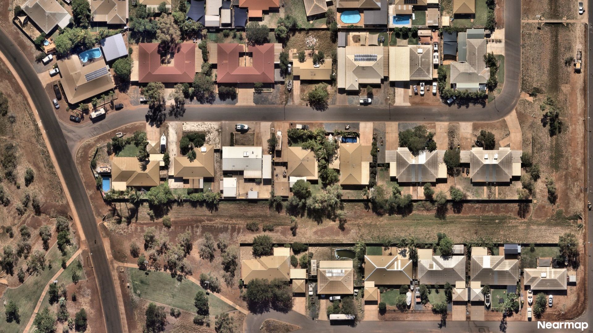 Vertical aerial view