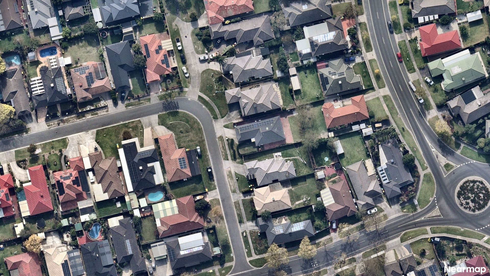 Vertical aerial view