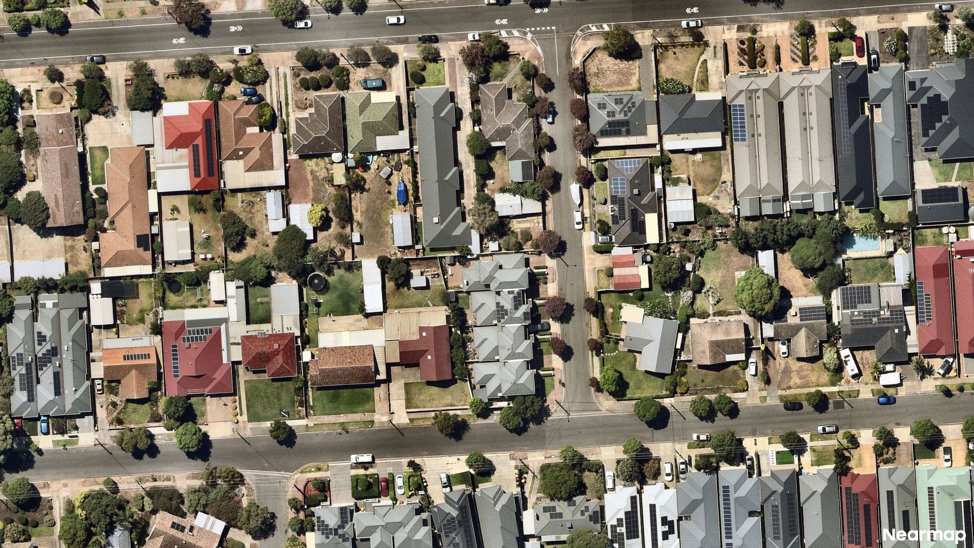 Vertical aerial view