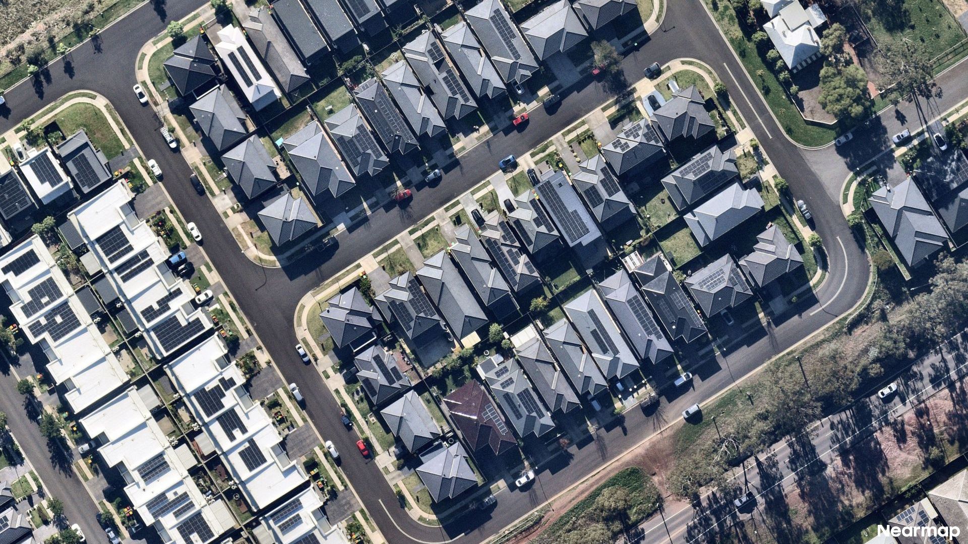 Vertical aerial view
