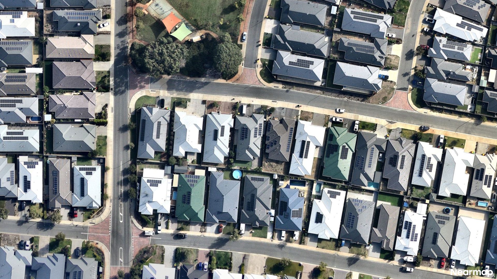 Vertical aerial view