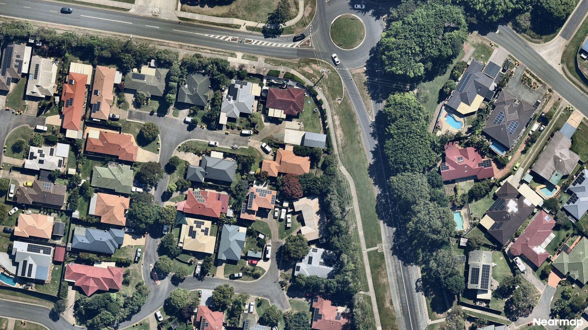Vertical aerial view