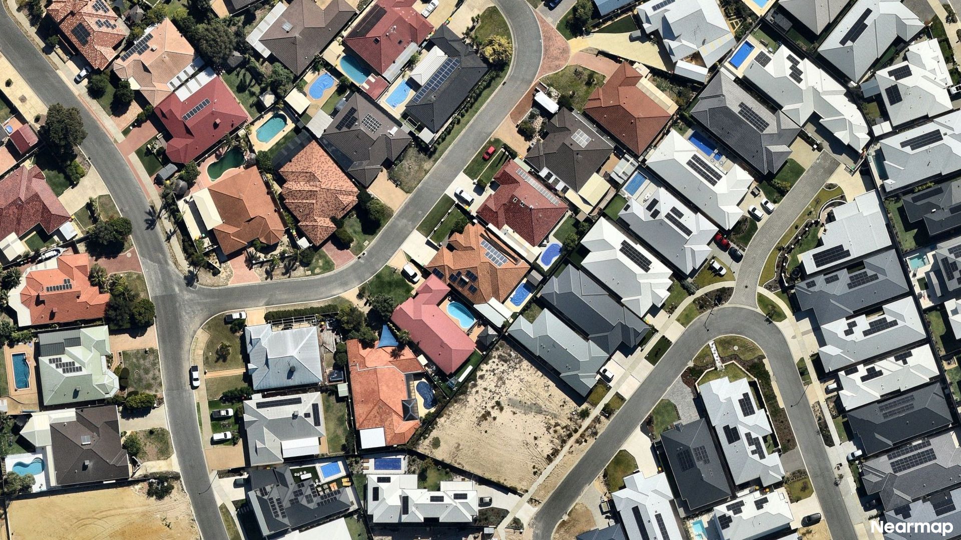 Vertical aerial view