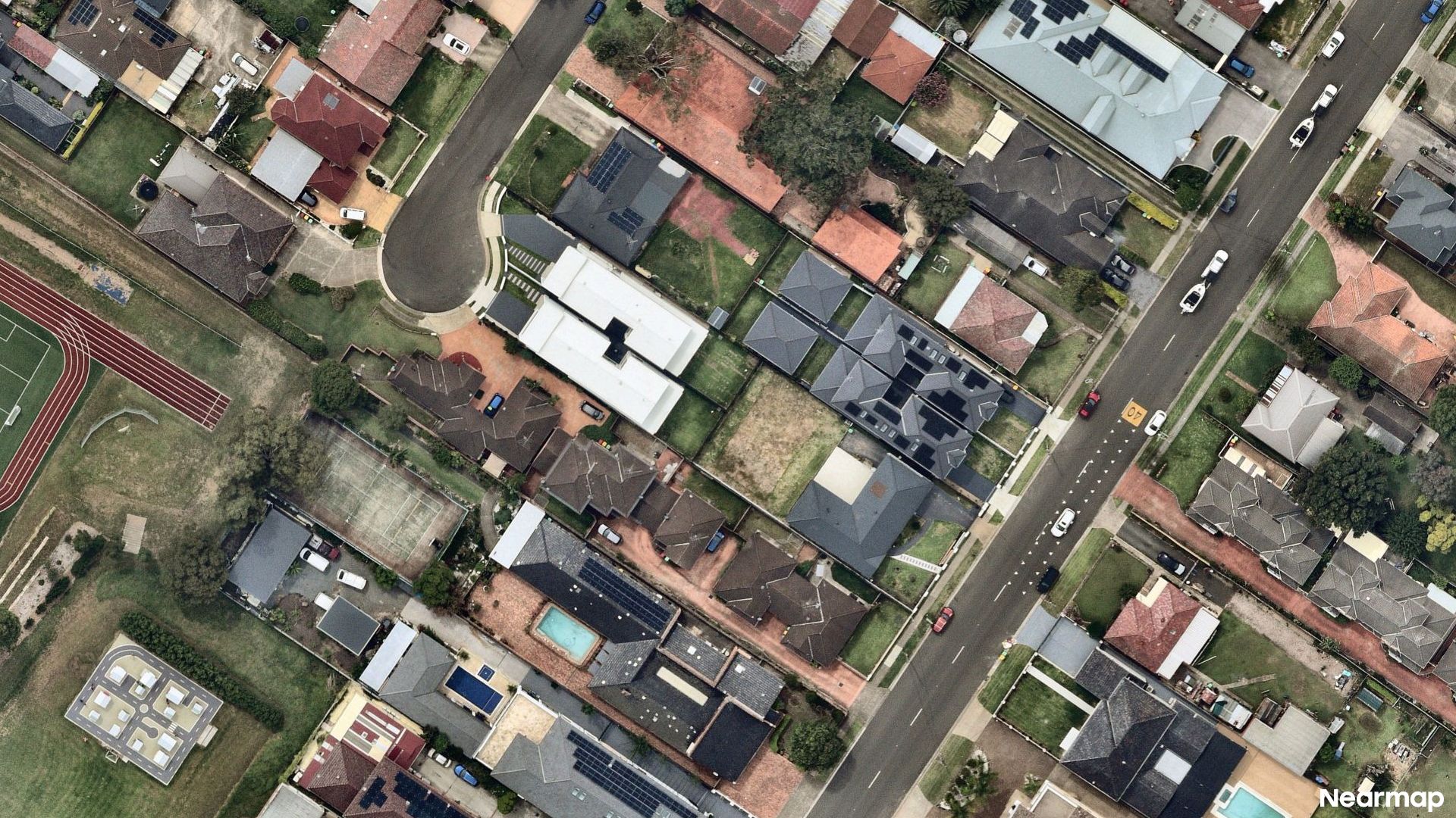 Vertical aerial view