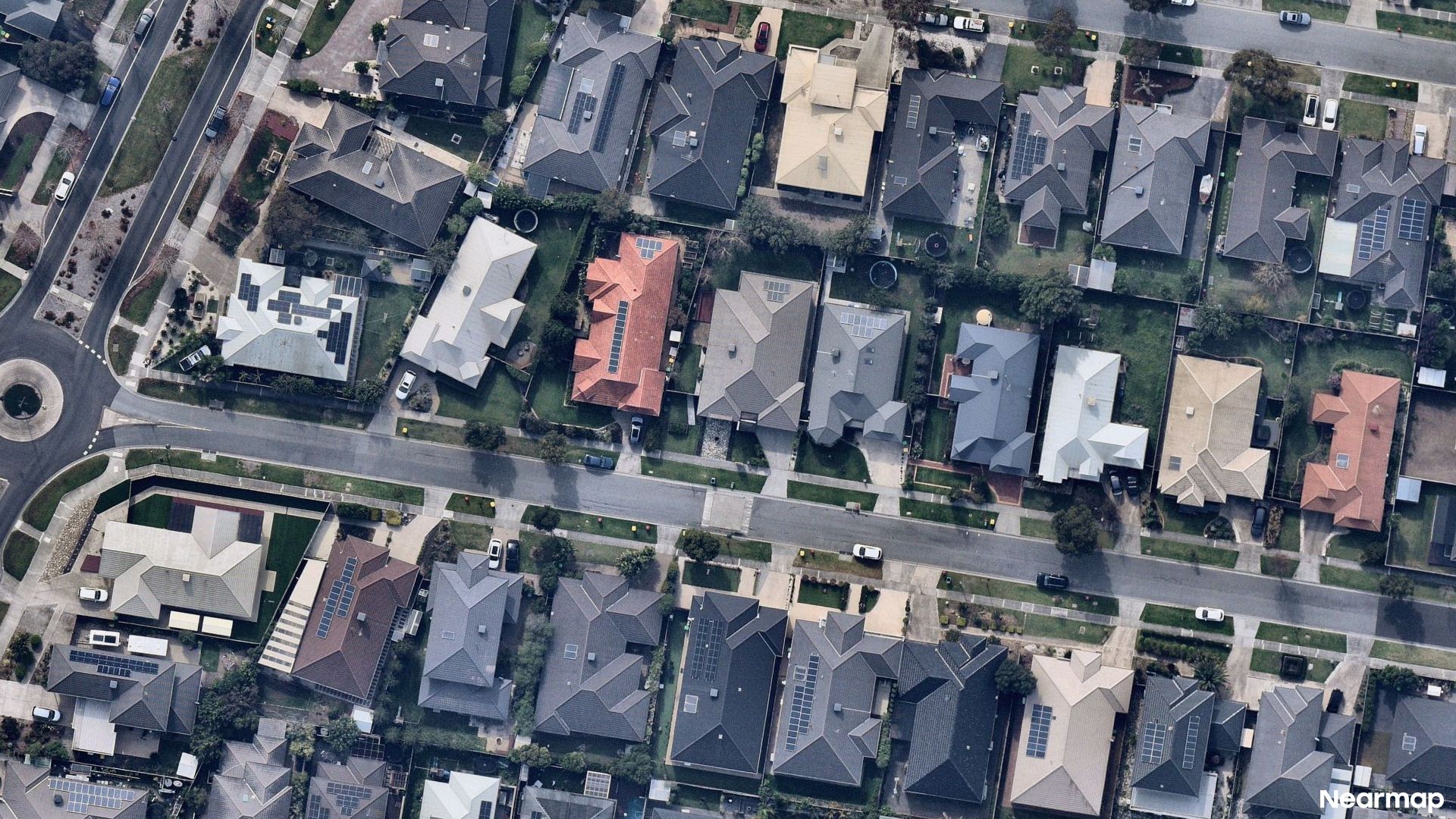 Vertical aerial view