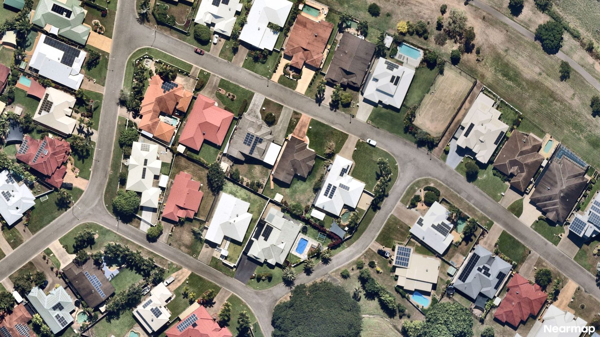 Vertical aerial view