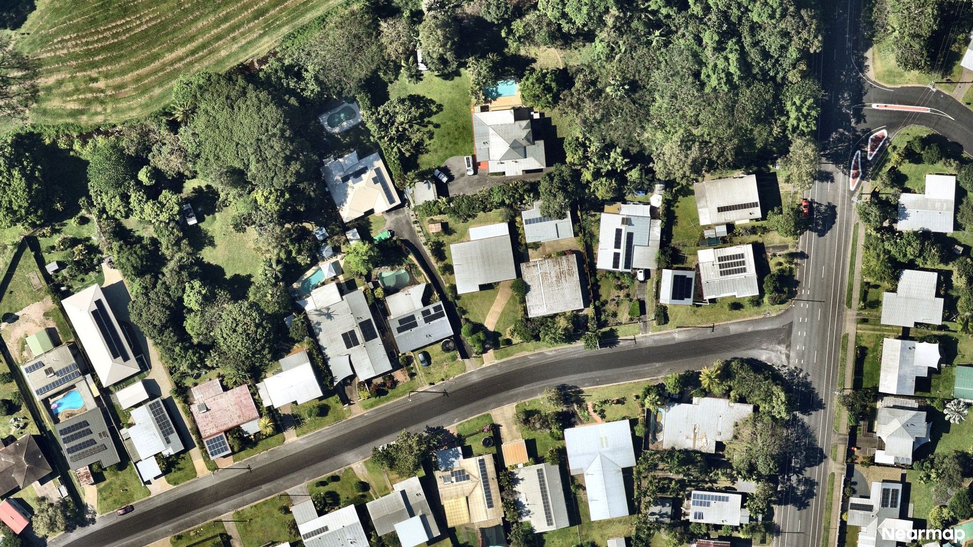 Vertical aerial view