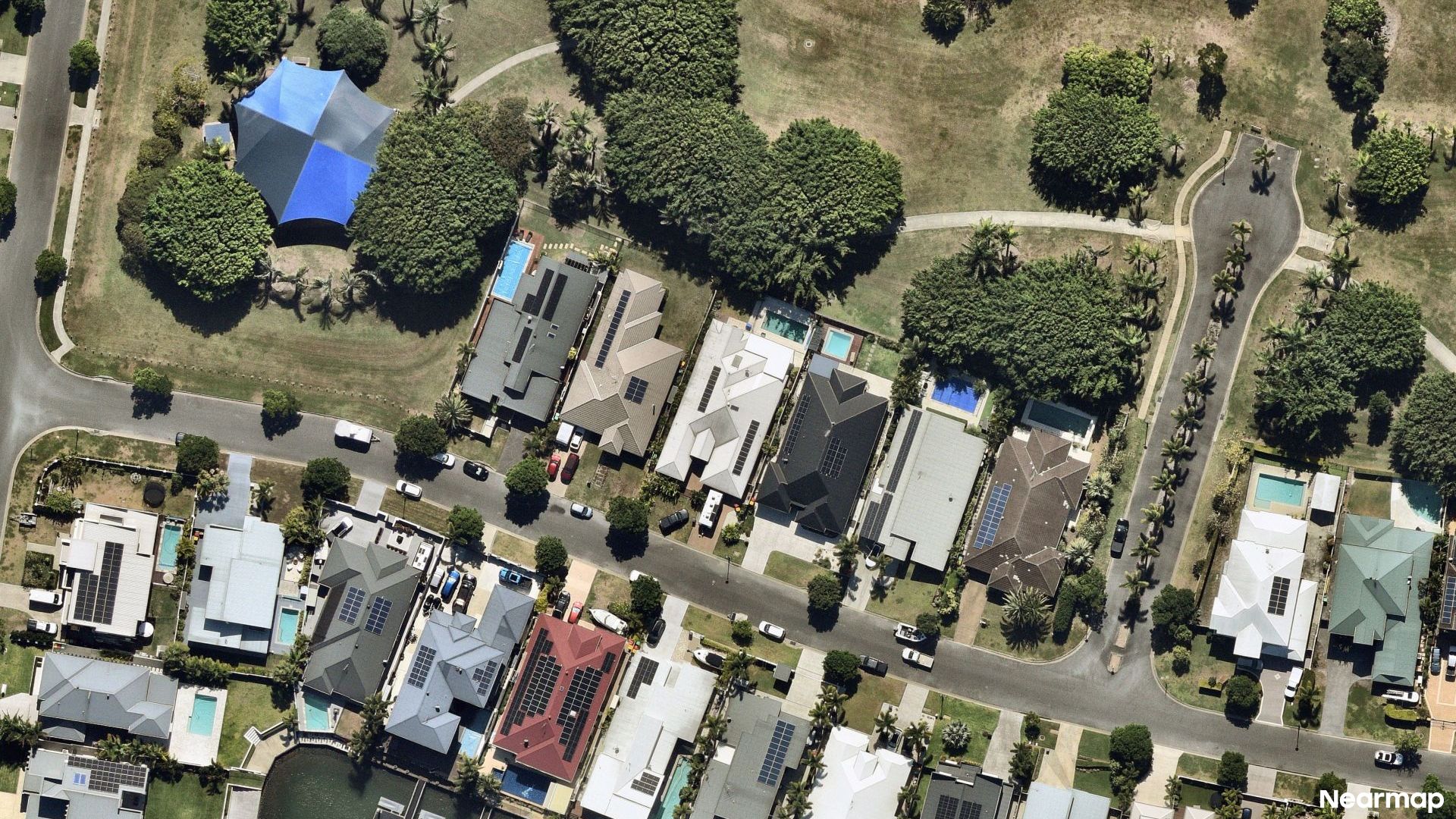 Vertical aerial view