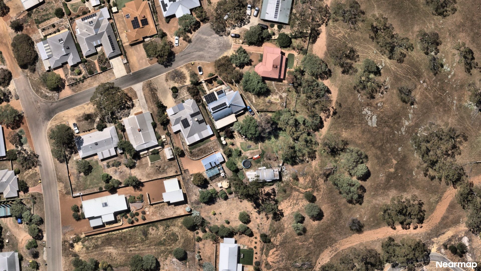 Vertical aerial view