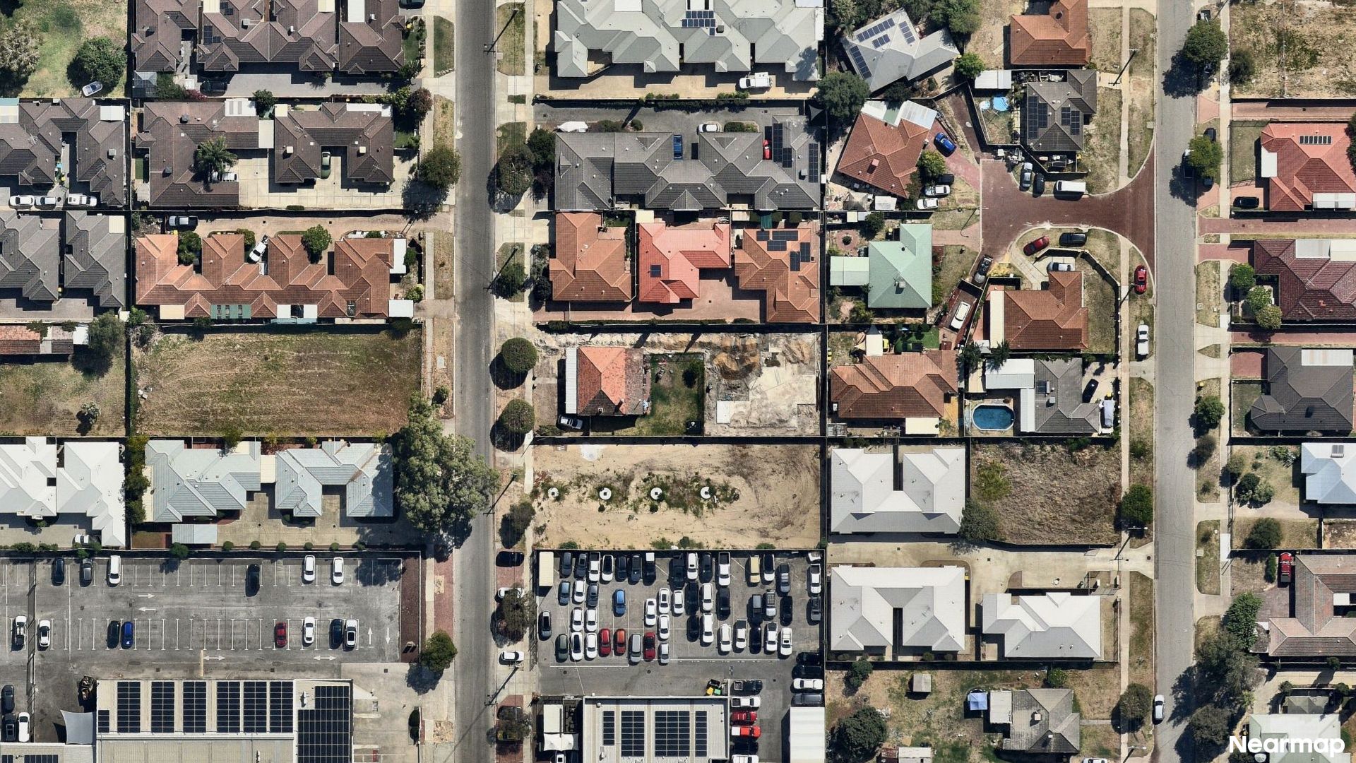 Vertical aerial view