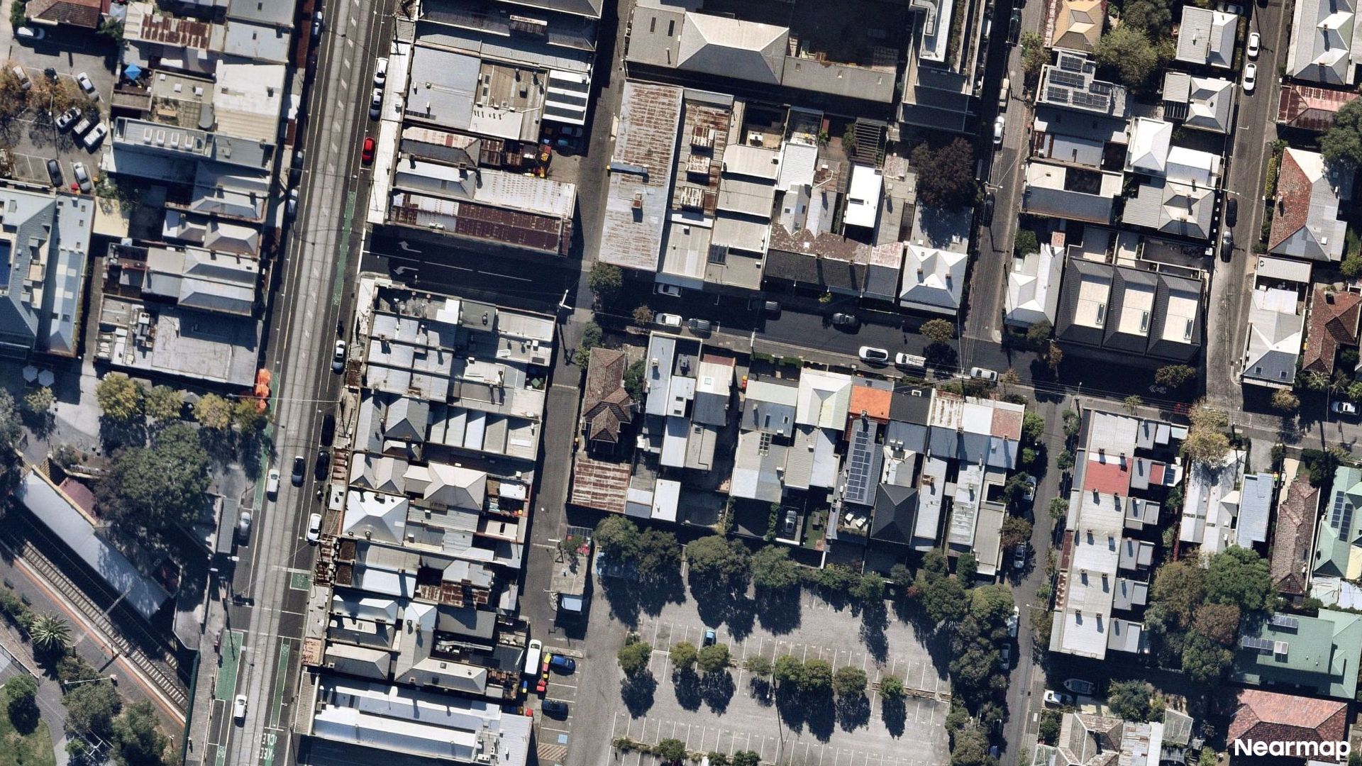 Vertical aerial view