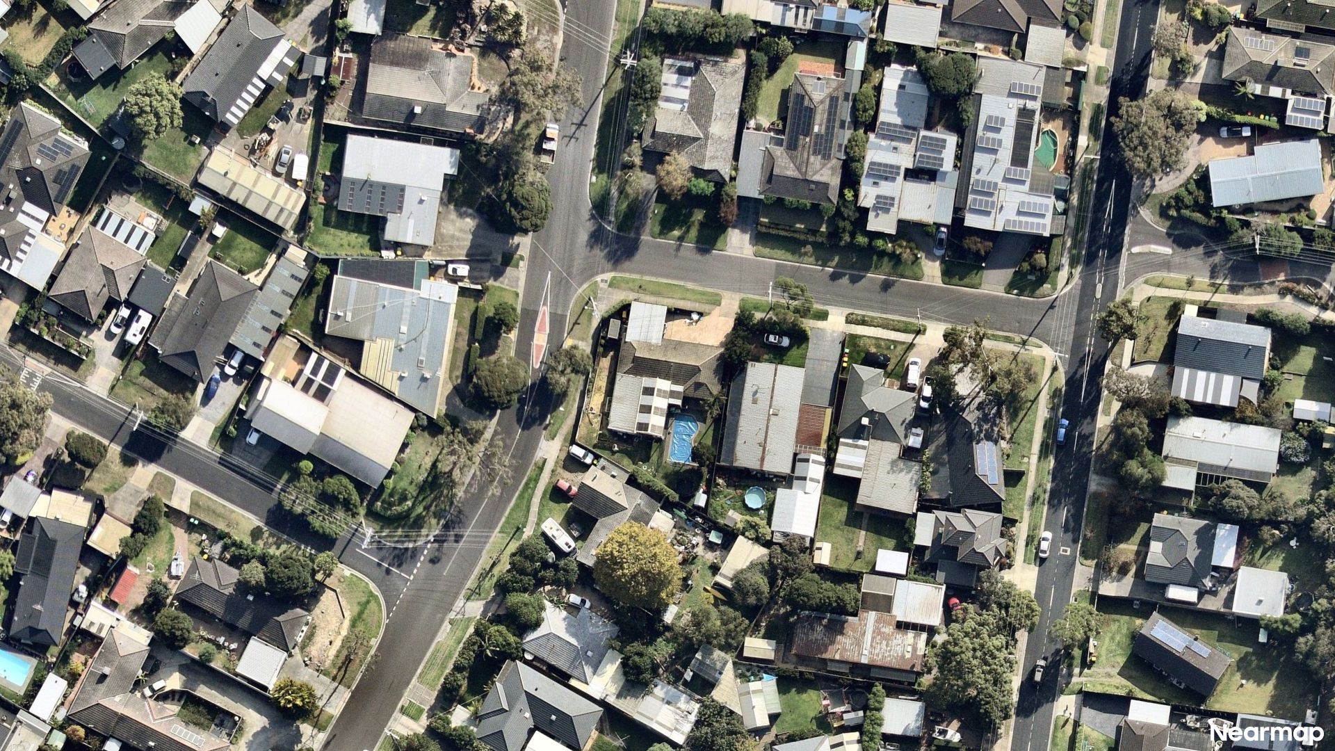 Vertical aerial view