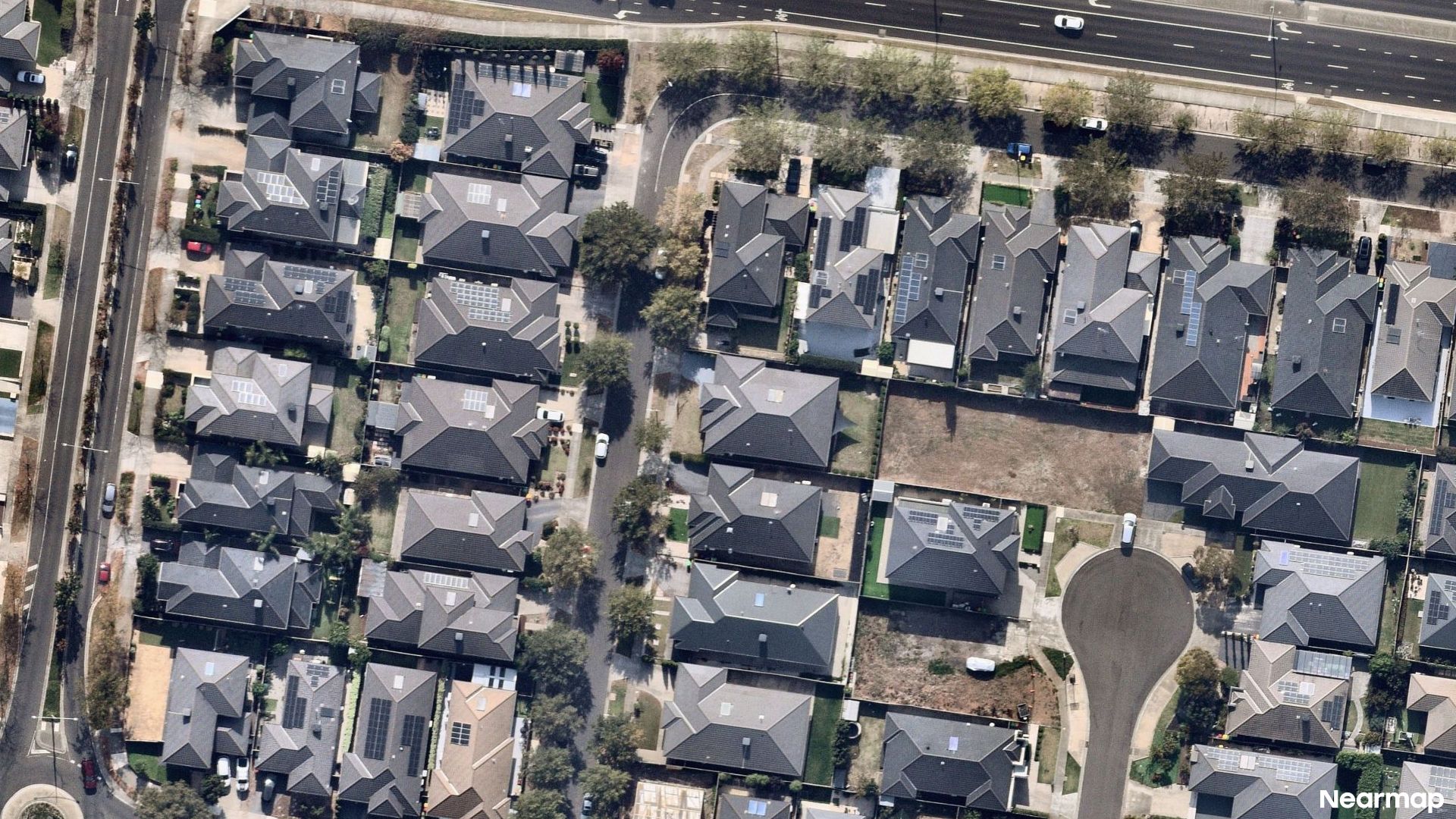 Vertical aerial view