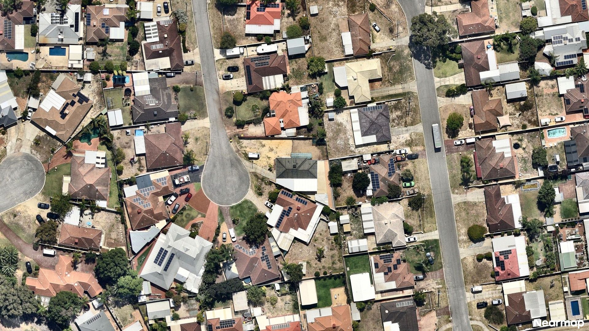 Vertical aerial view