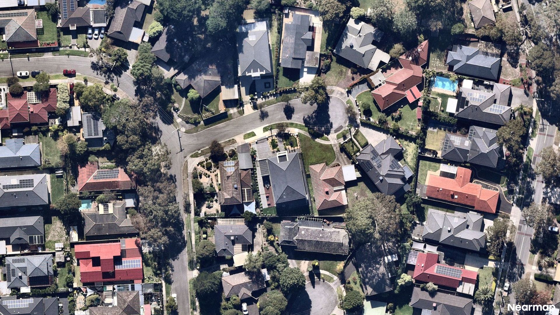 Vertical aerial view