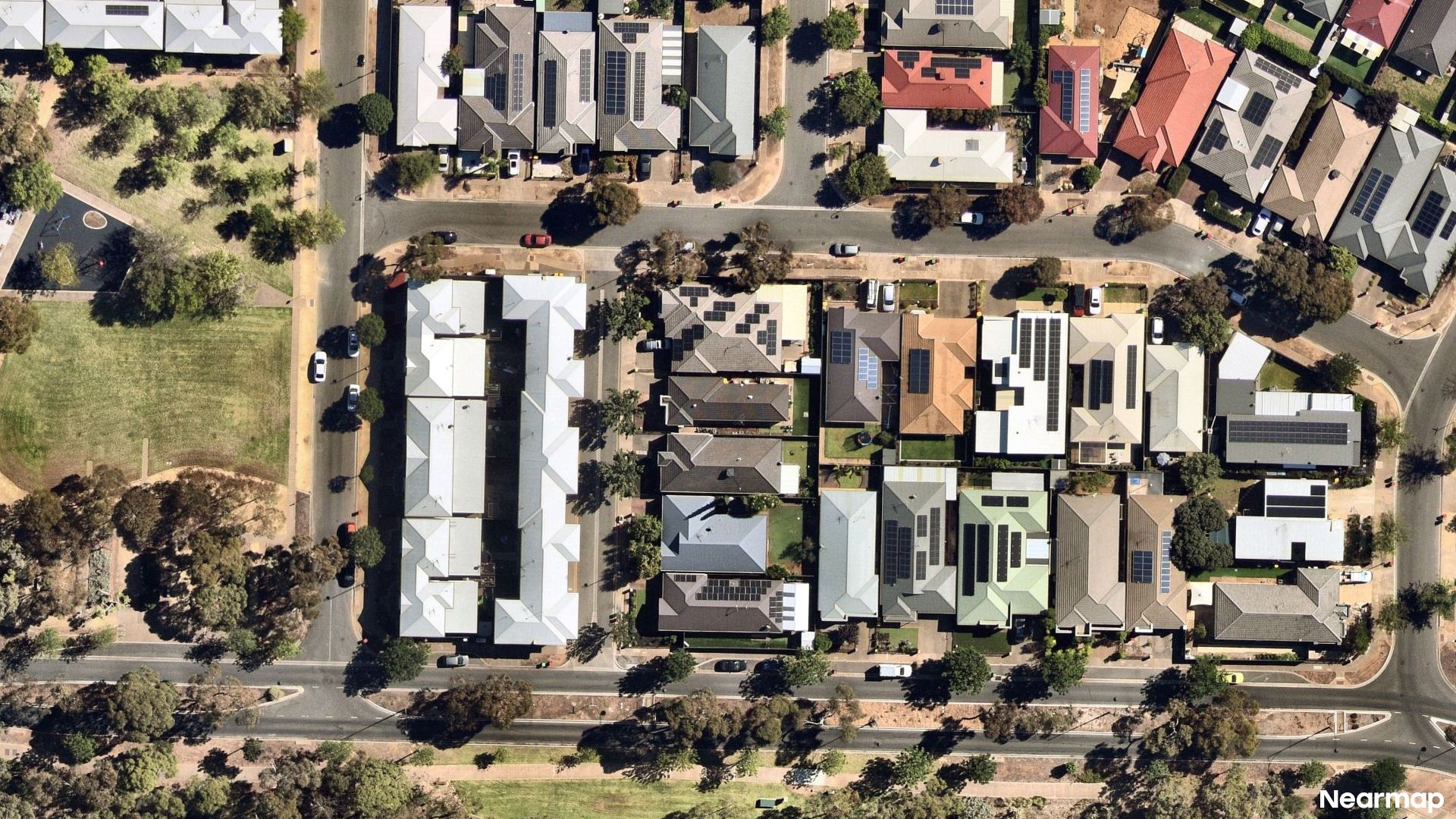 Vertical aerial view