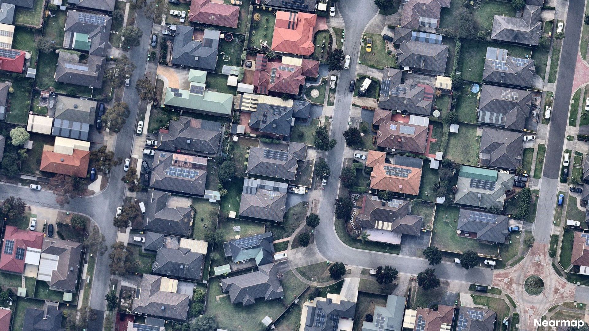 Vertical aerial view