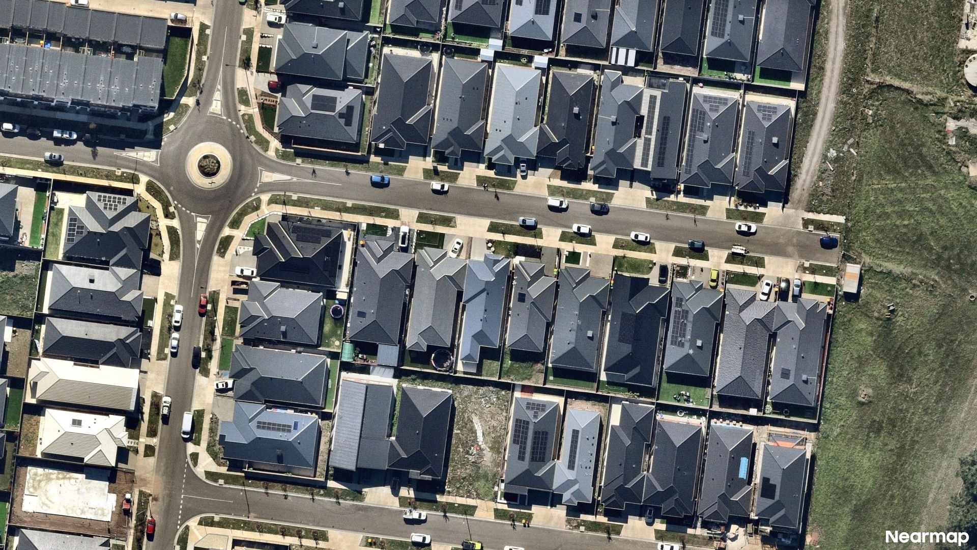 Vertical aerial view