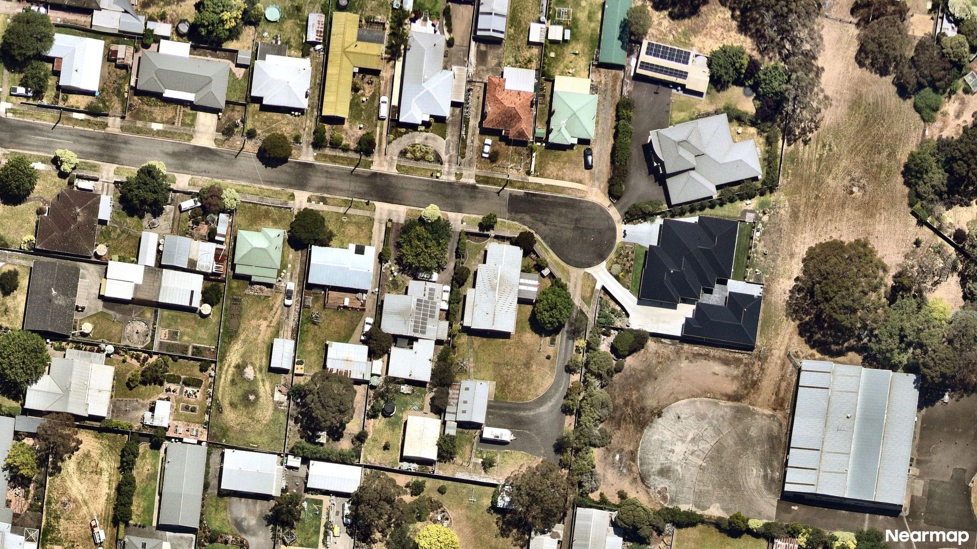 Vertical aerial view