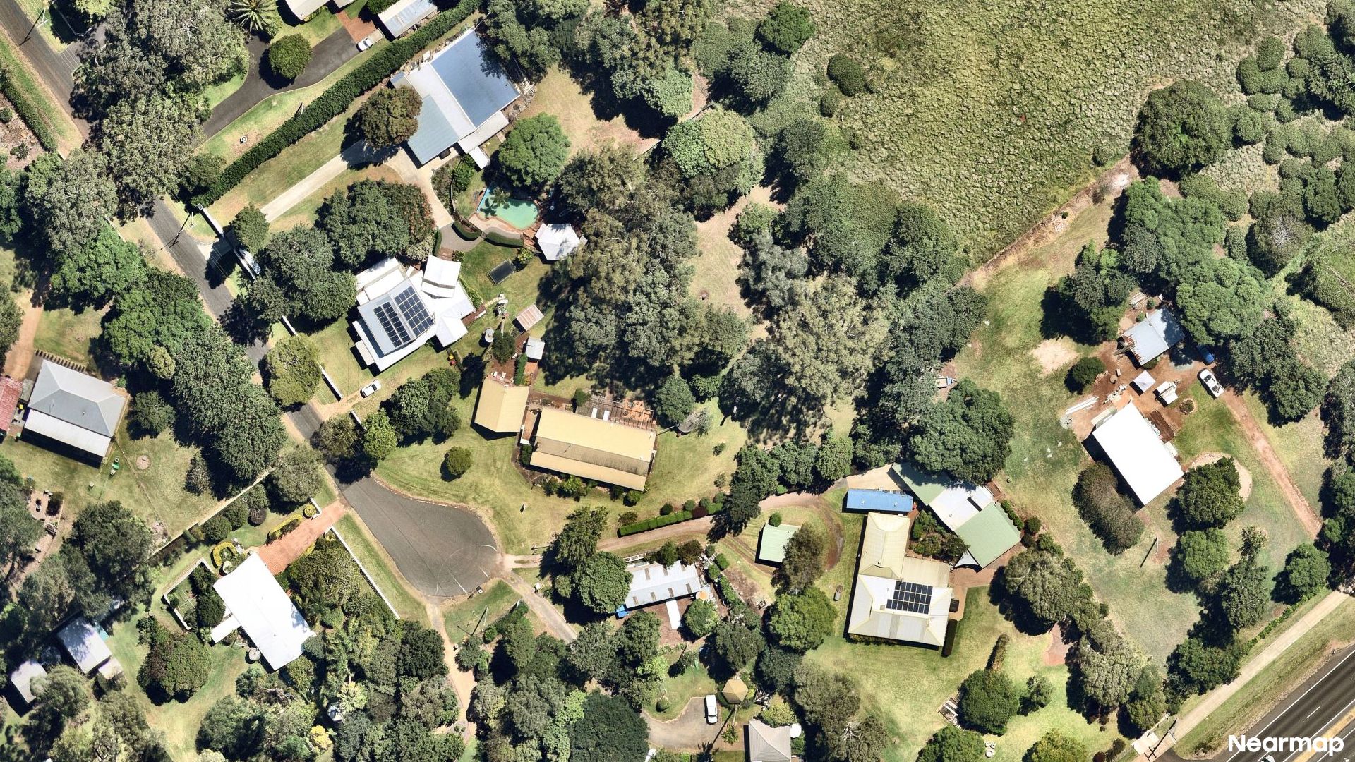 Vertical aerial view