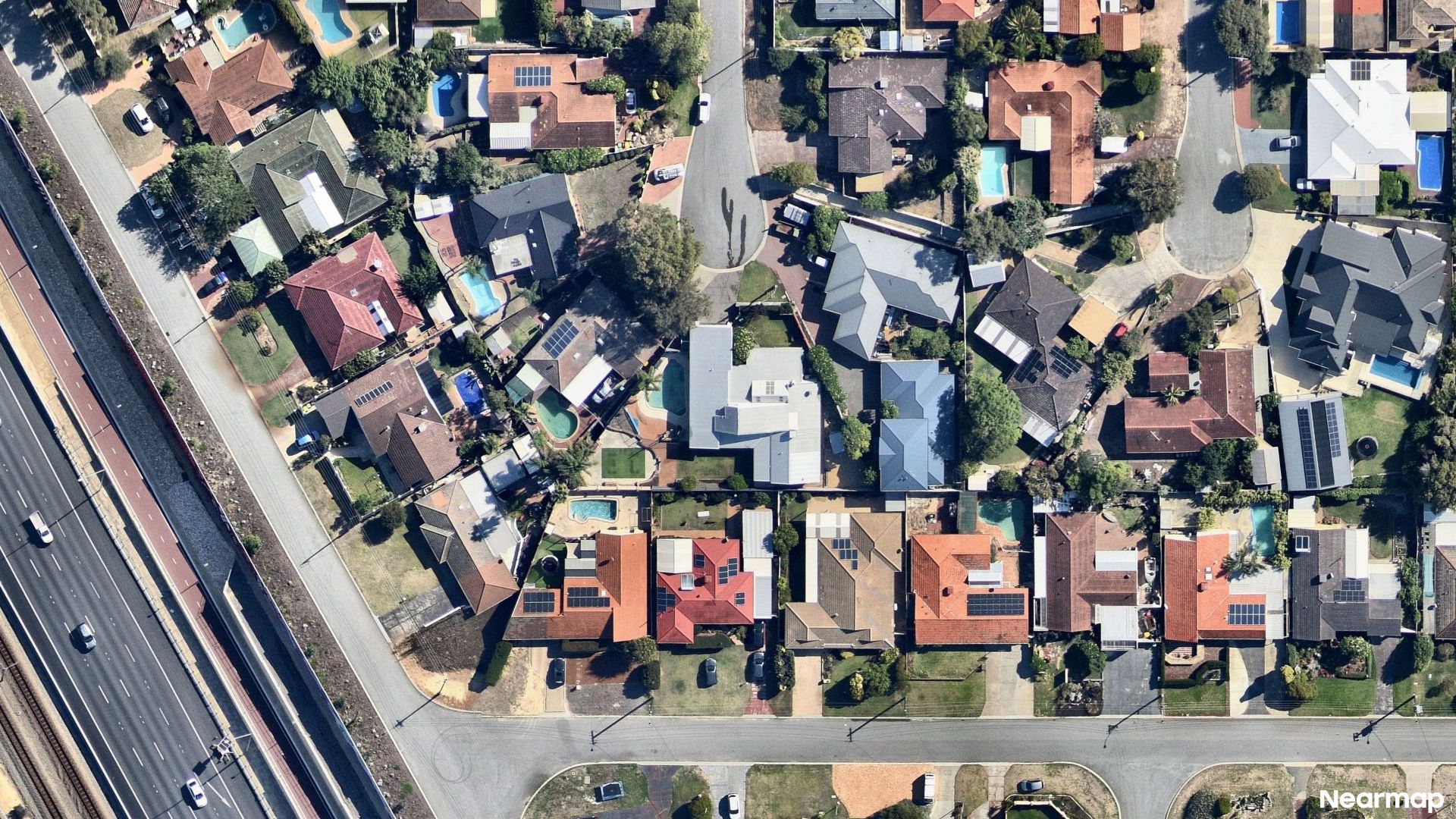 Vertical aerial view