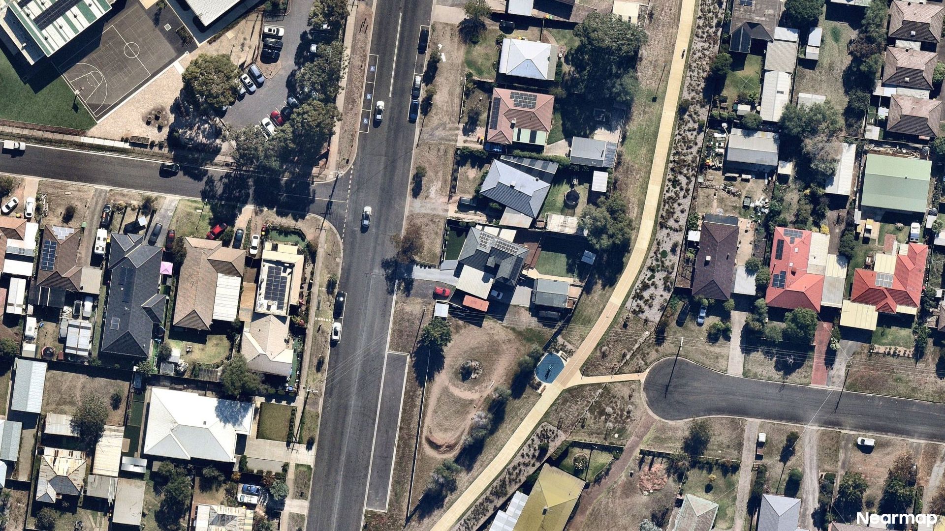 Vertical aerial view