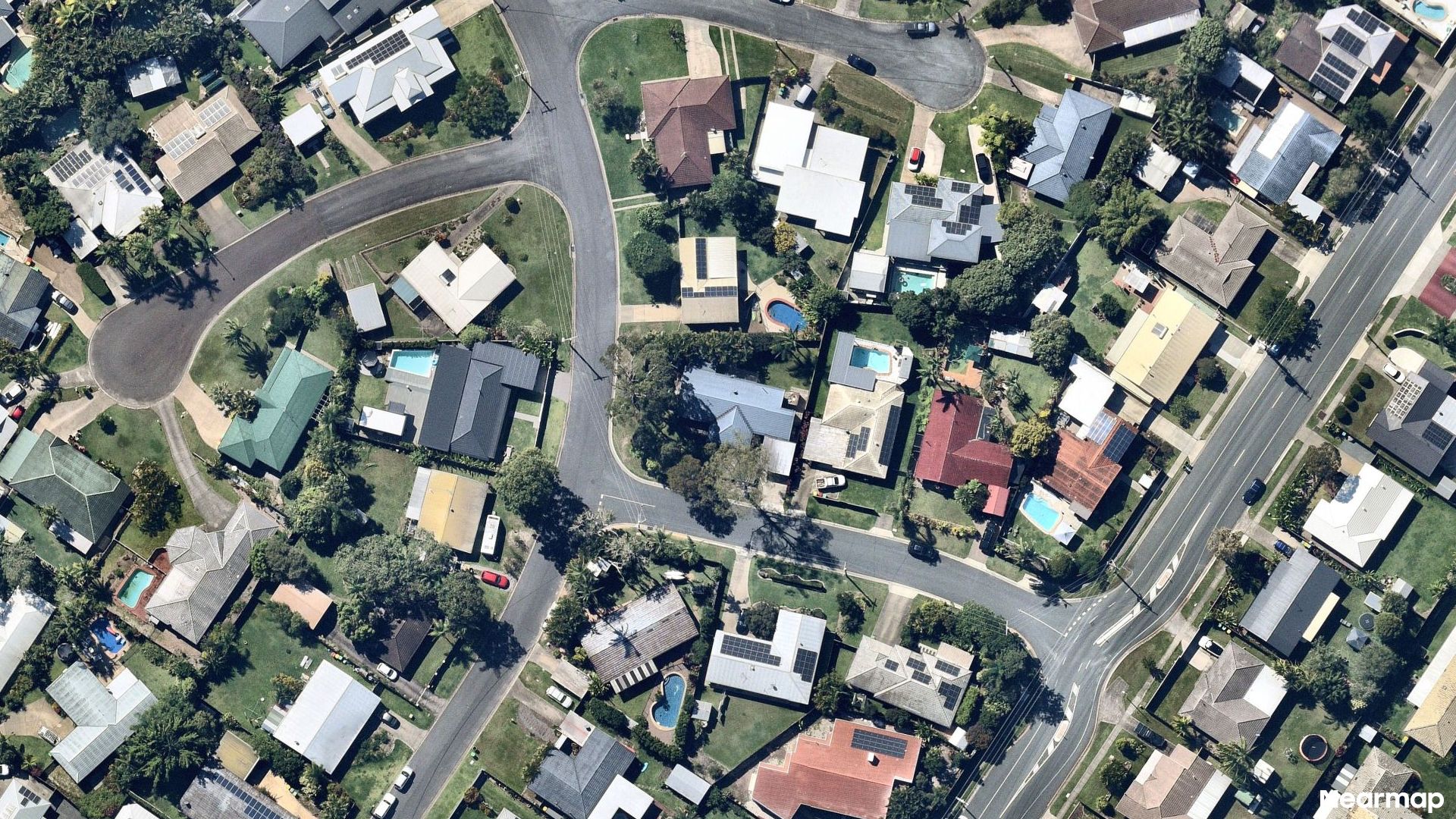 Vertical aerial view