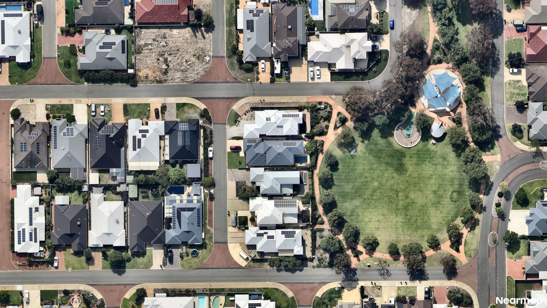 Vertical aerial view