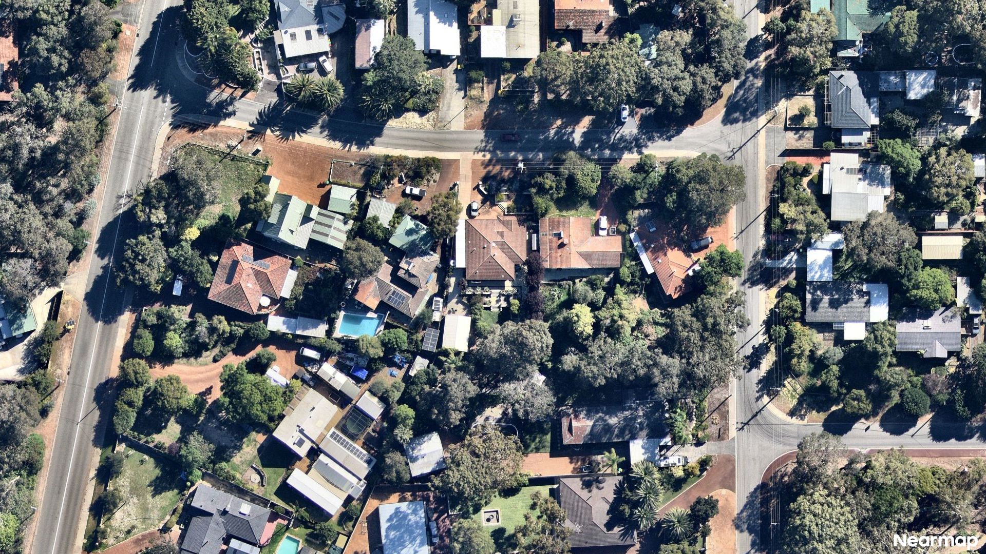 Vertical aerial view
