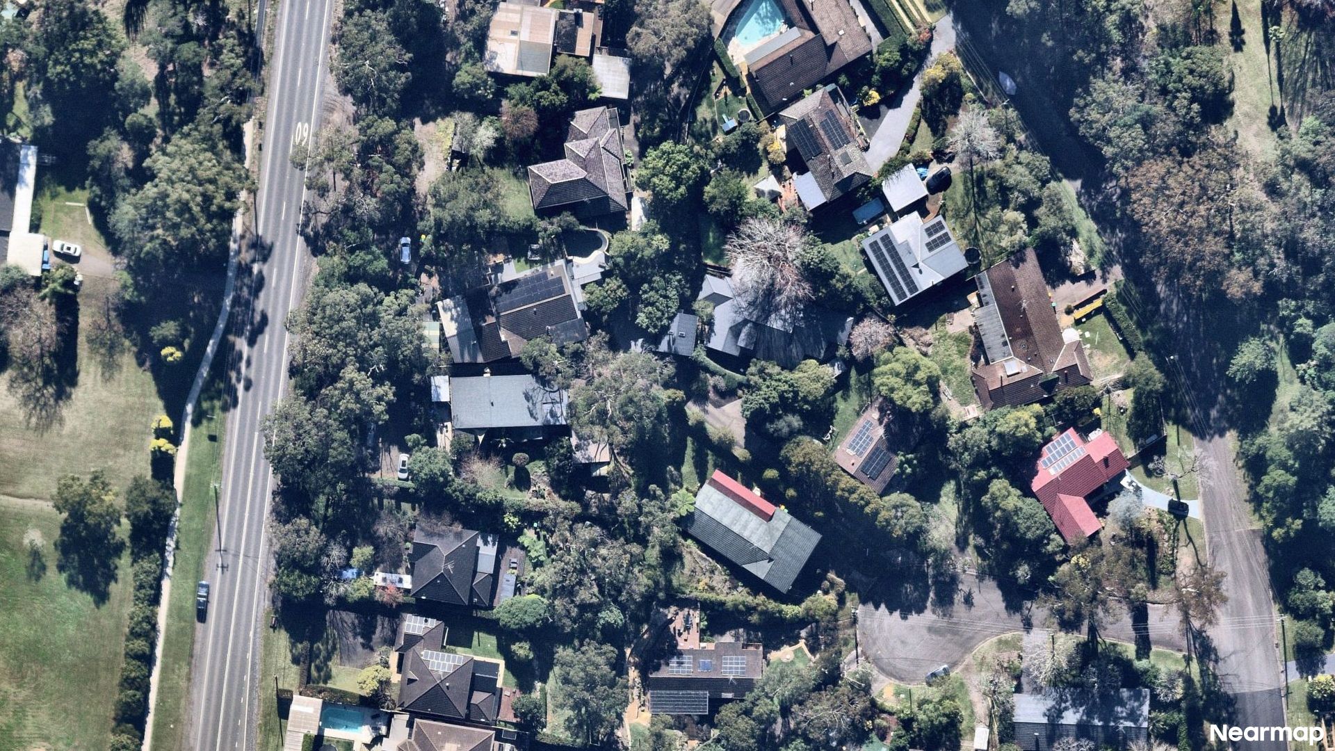 Vertical aerial view