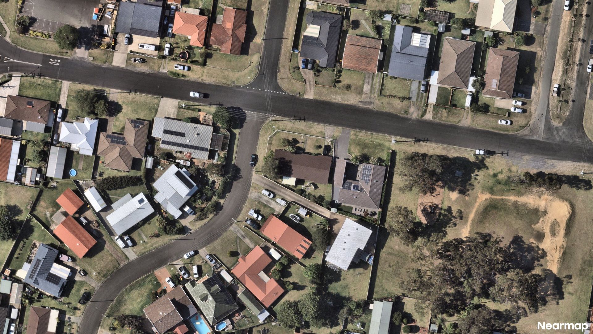 Vertical aerial view