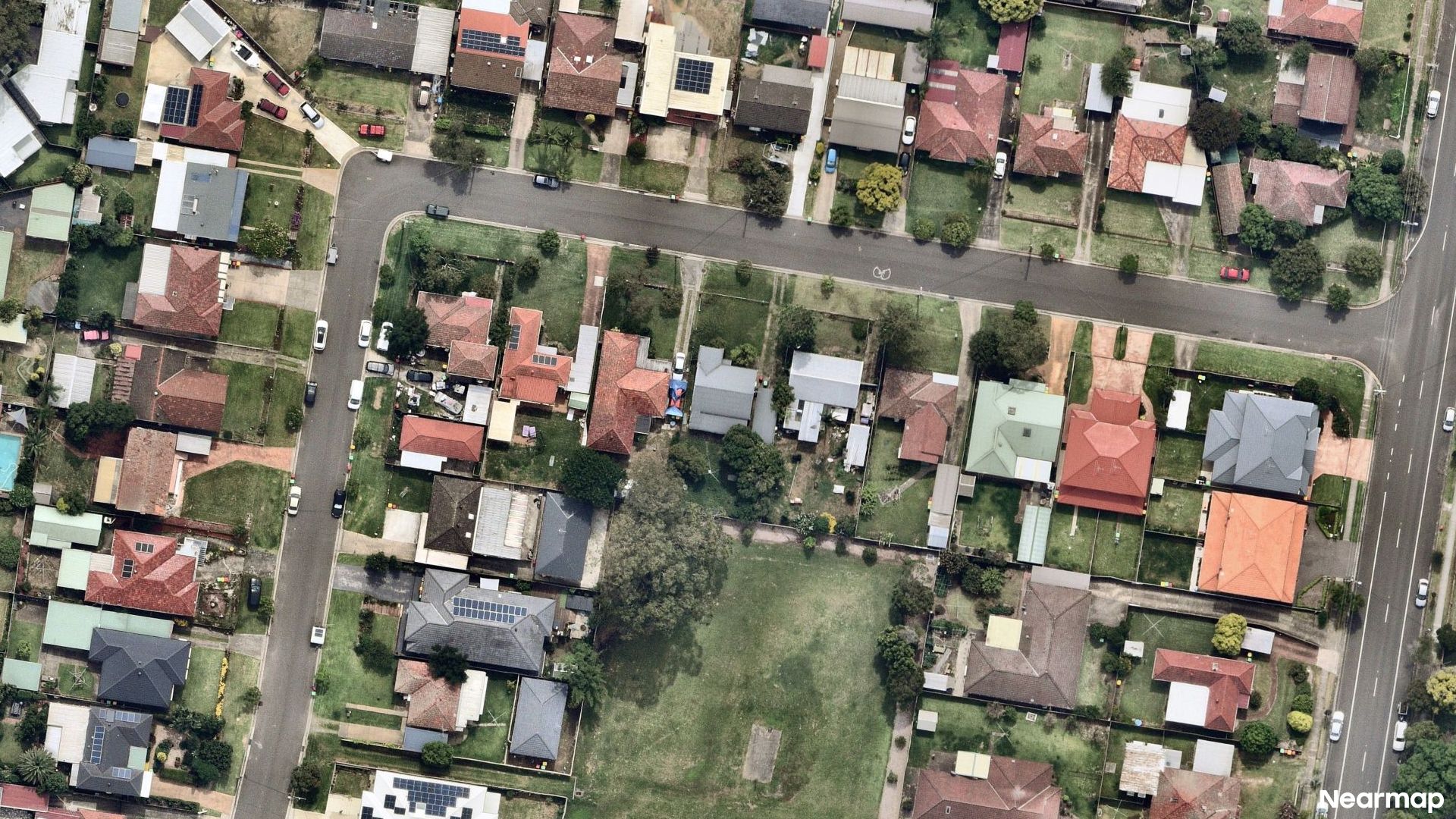 Vertical aerial view