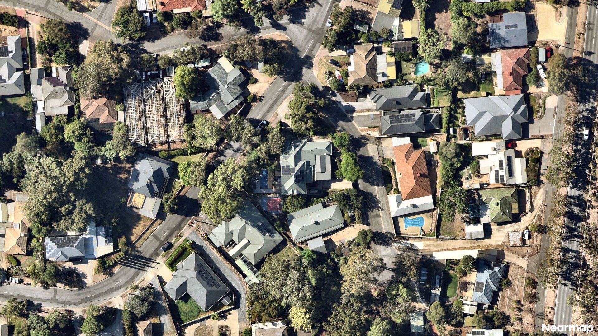 Vertical aerial view