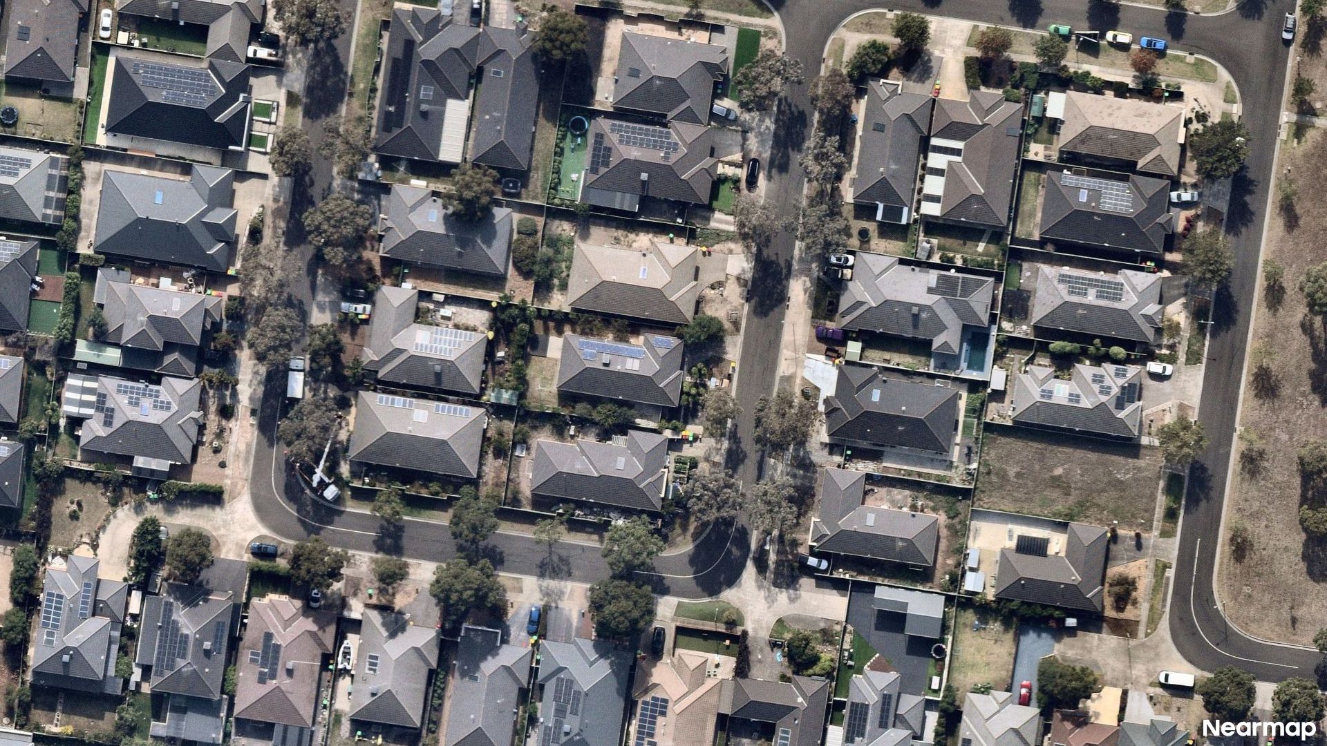 Vertical aerial view