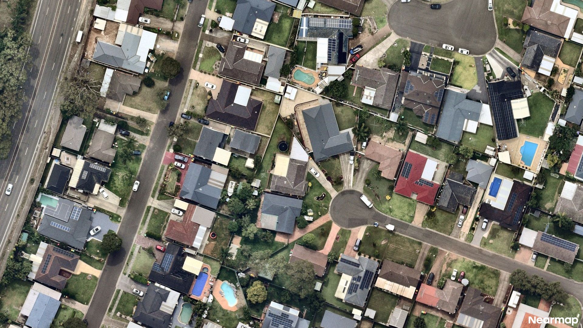 Vertical aerial view