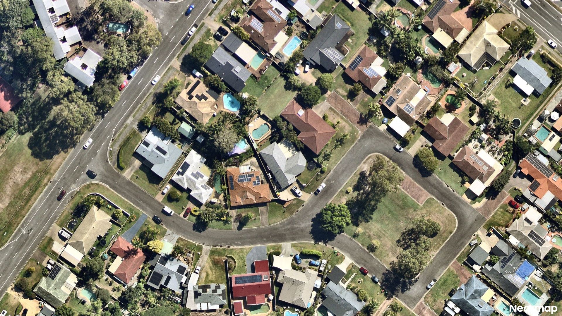 Vertical aerial view