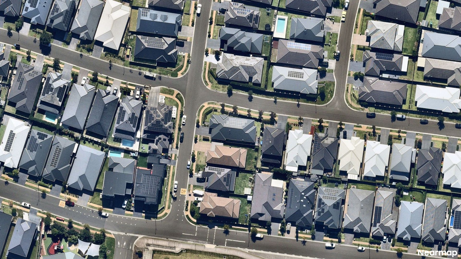 Vertical aerial view