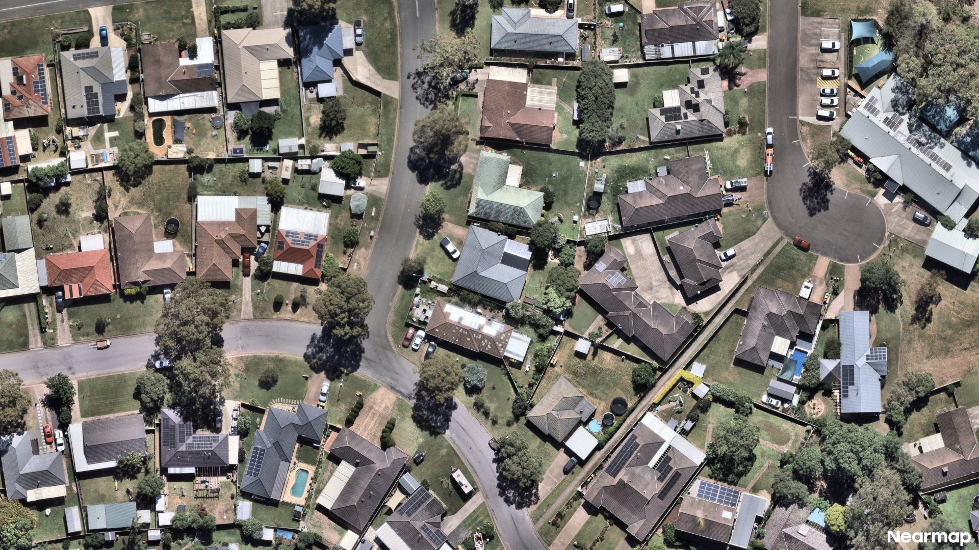Vertical aerial view