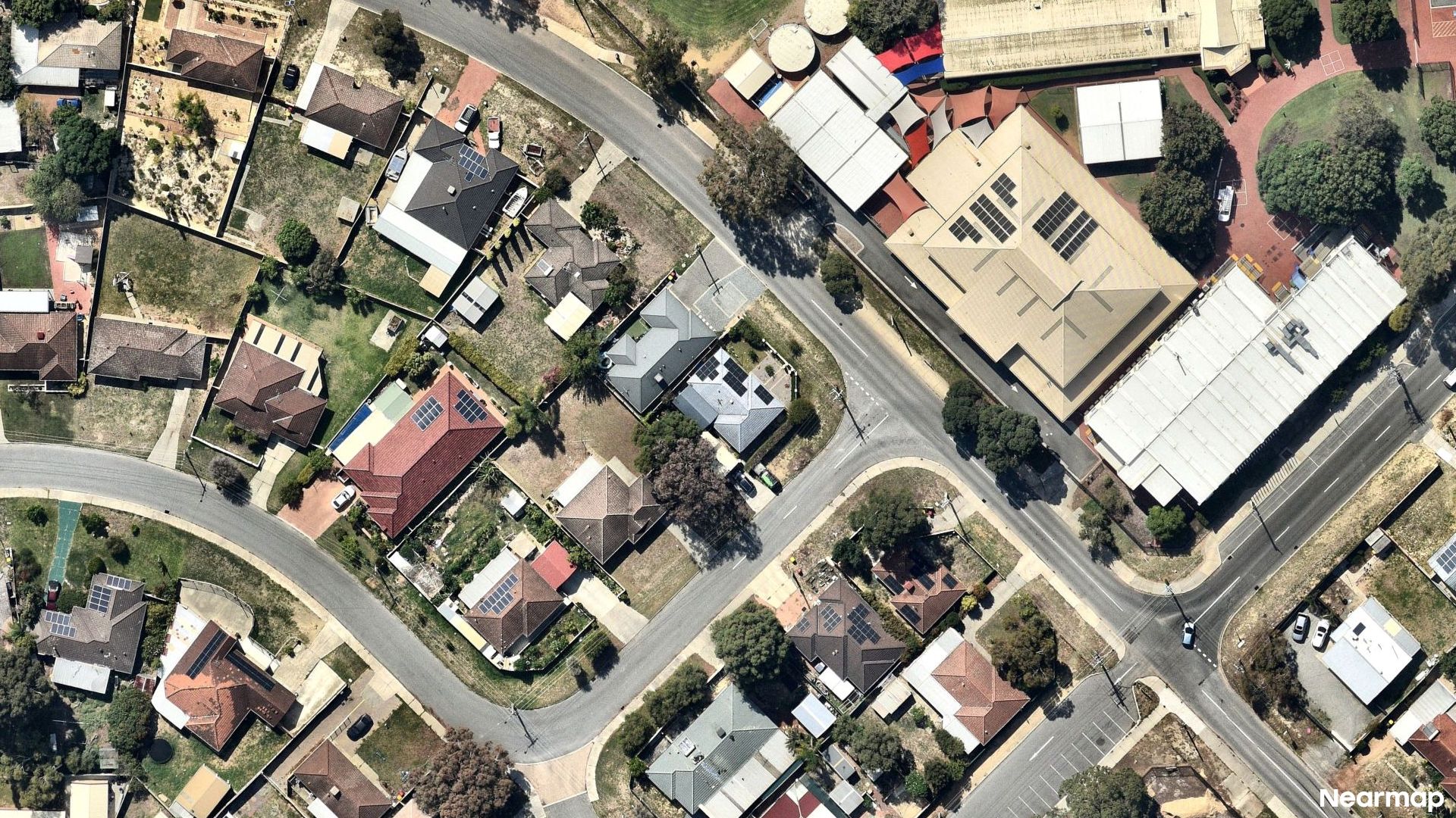 Vertical aerial view