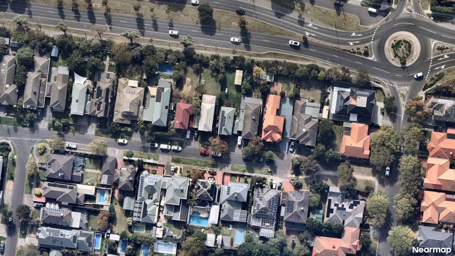Vertical aerial view