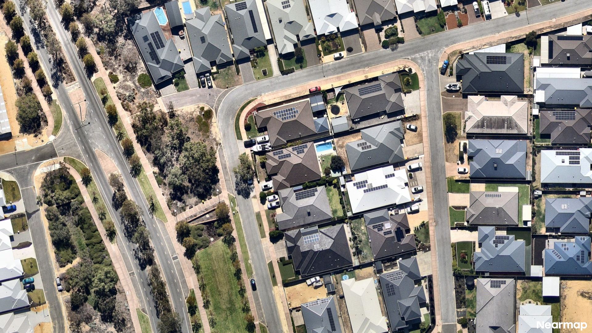 Vertical aerial view