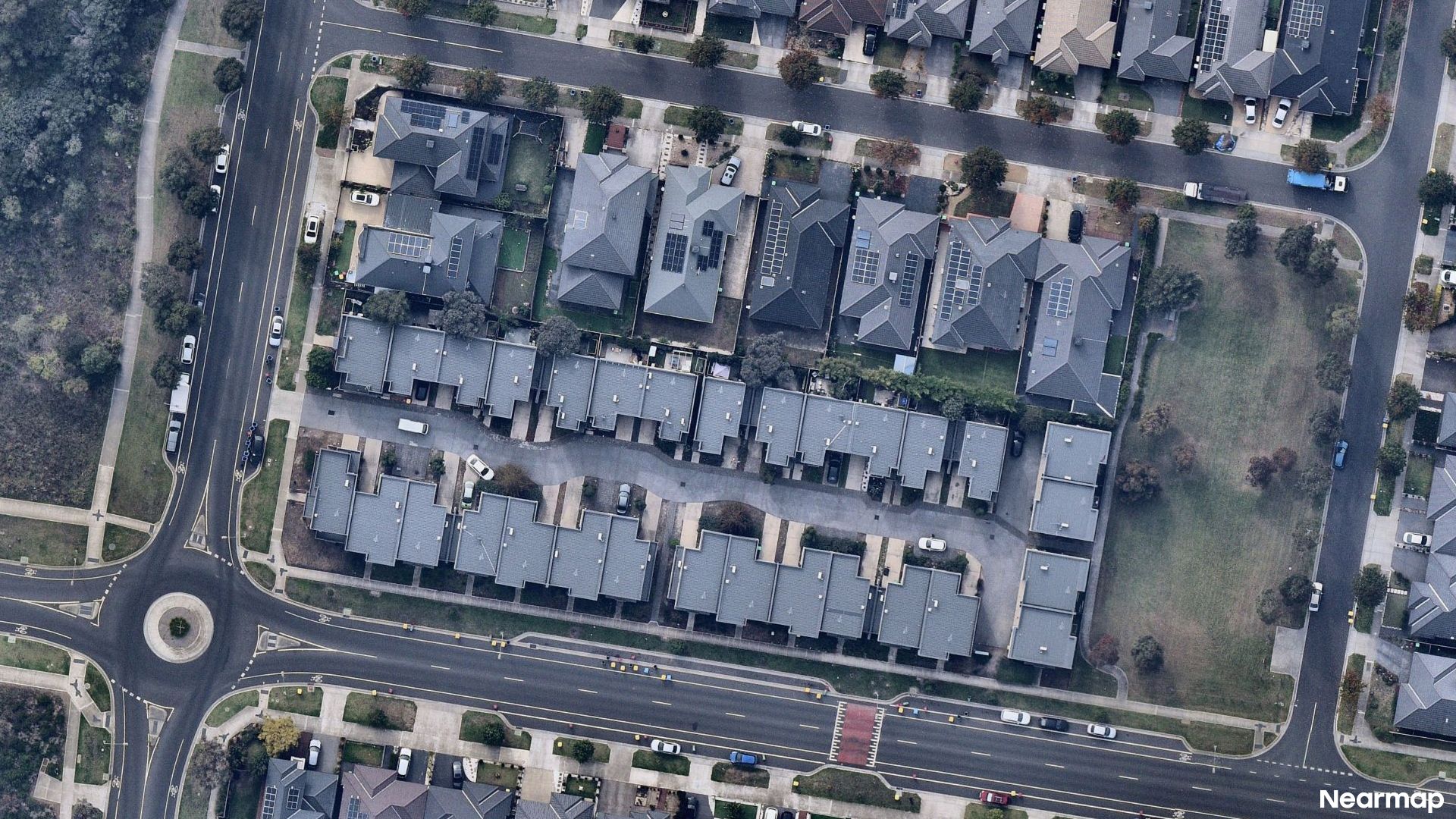 Vertical aerial view