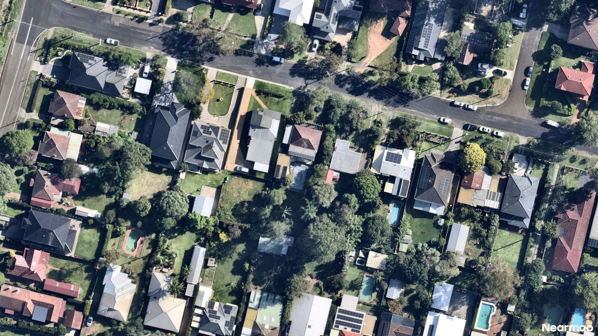 Vertical aerial view
