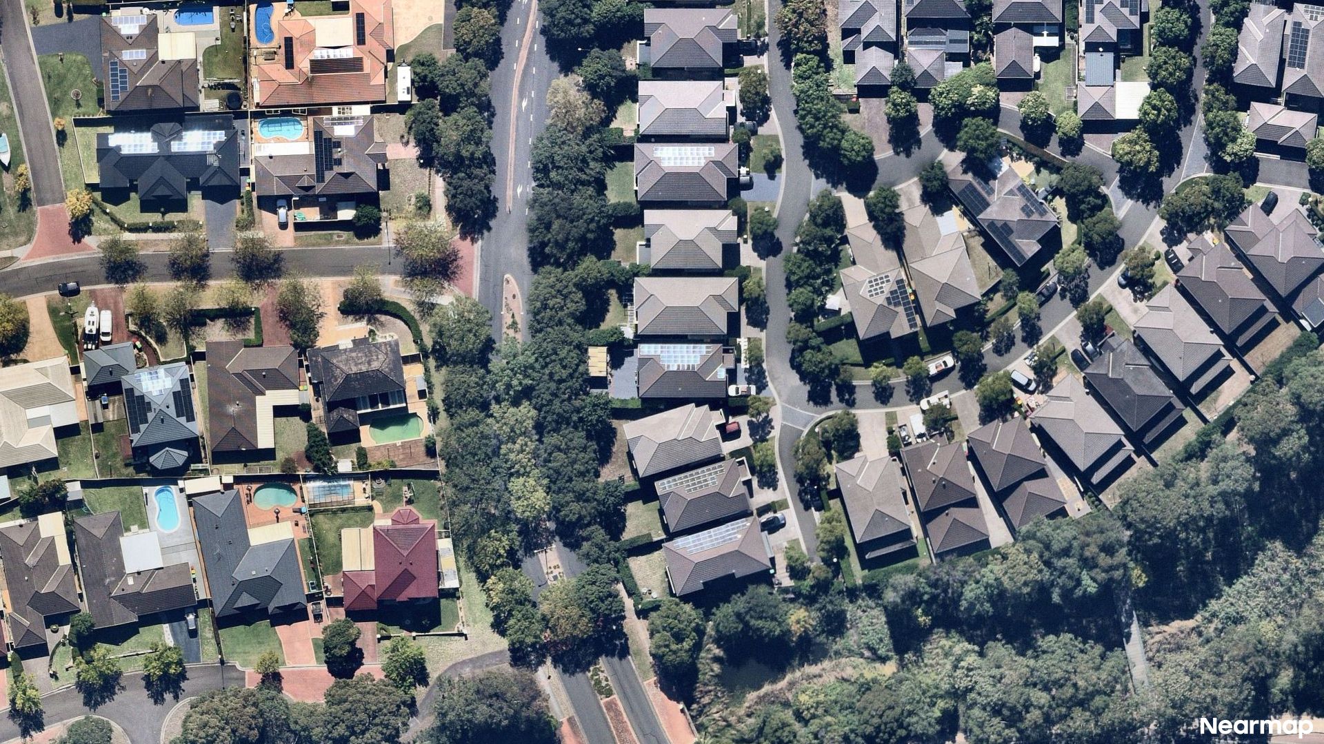 Vertical aerial view