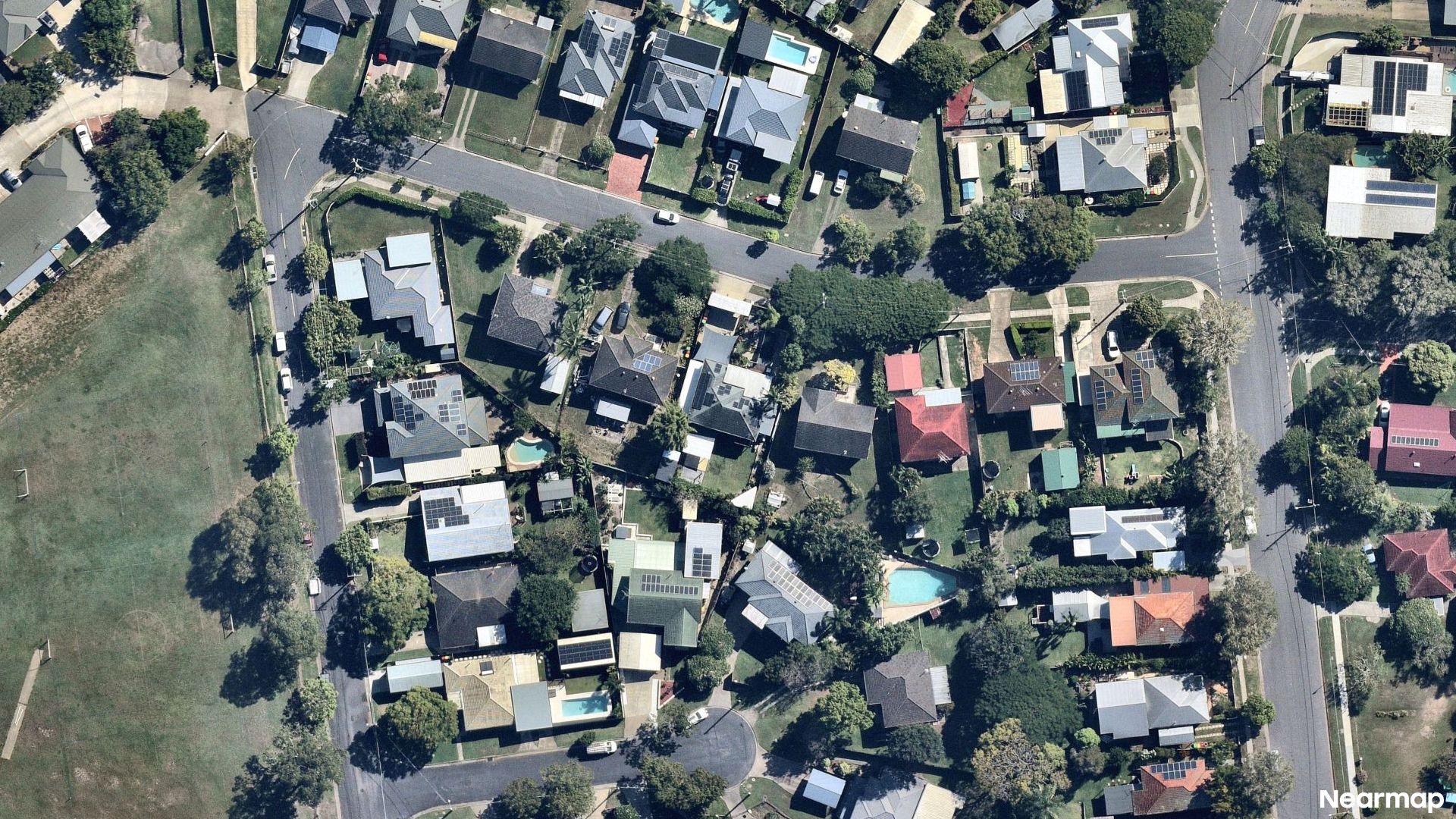 Vertical aerial view