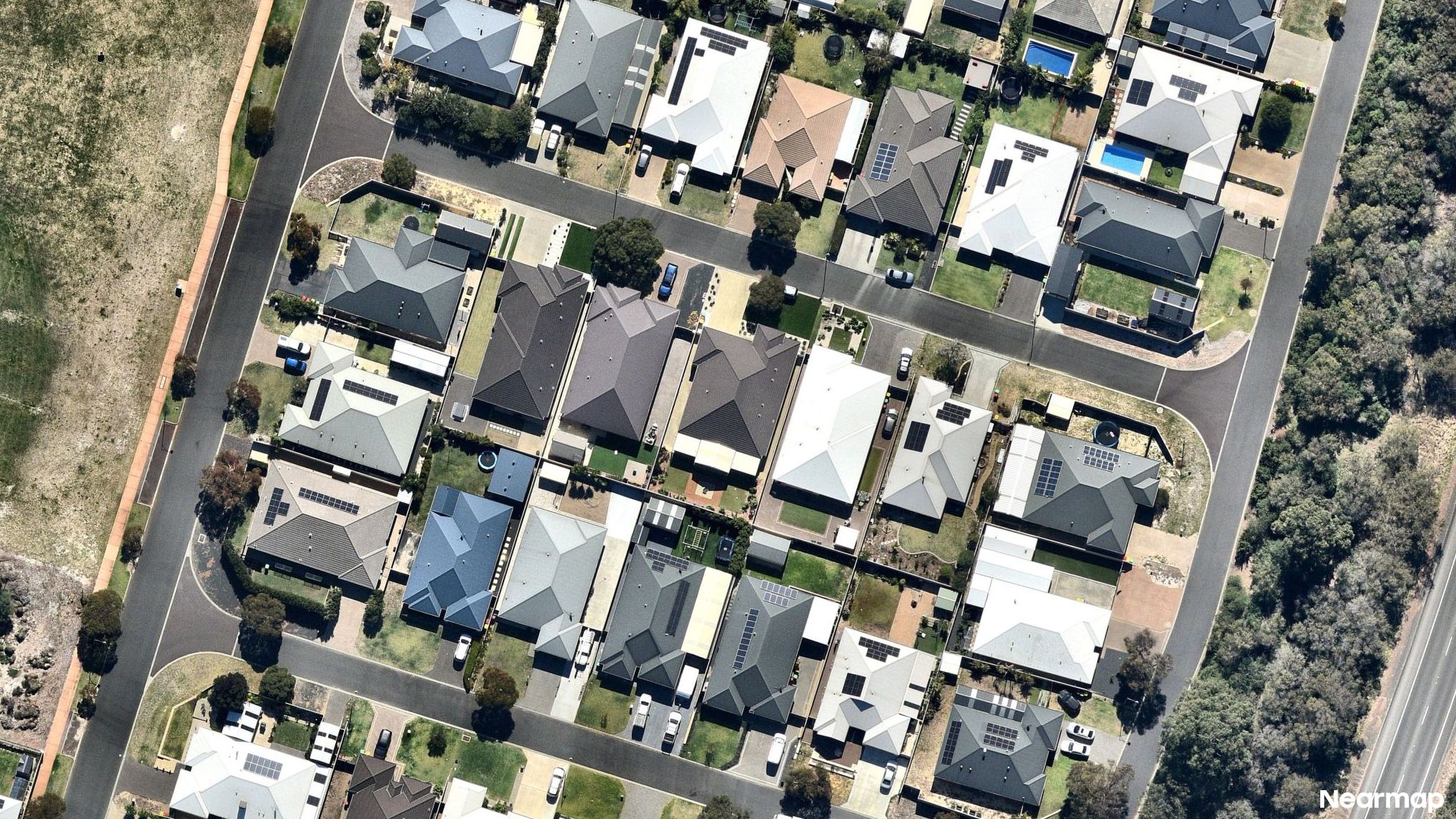 Vertical aerial view