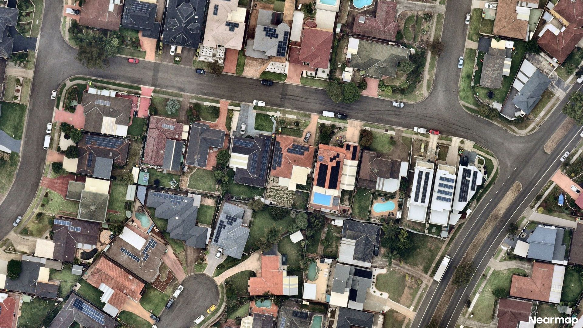 Vertical aerial view