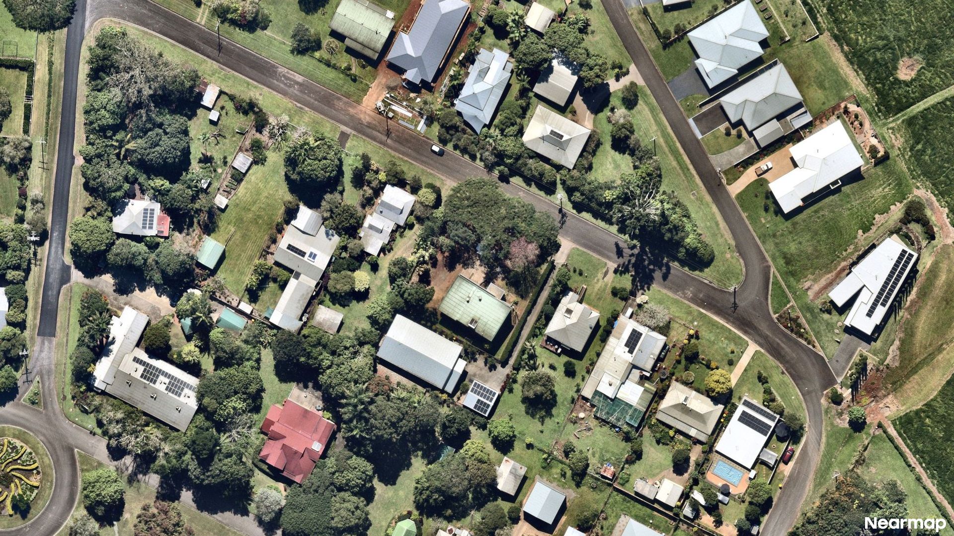 Vertical aerial view