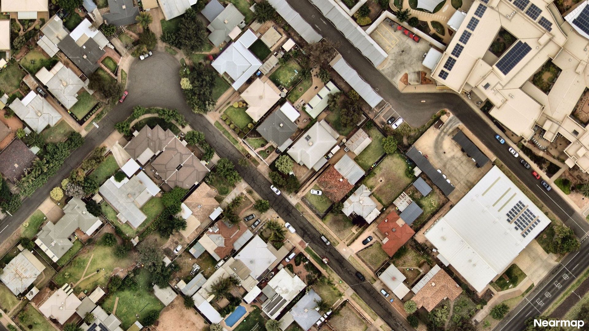 Vertical aerial view